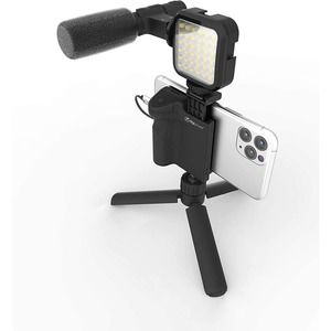 DigiPower Follow Me #GoViral Vlogging Kit for Cameras & Phones | with Microphone